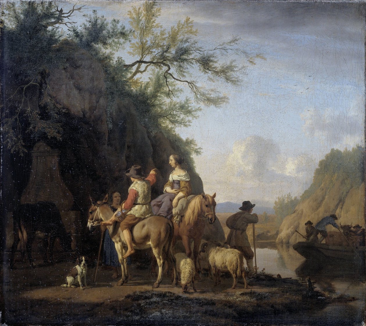 Bateau de ferry - Adriaen van de Velde