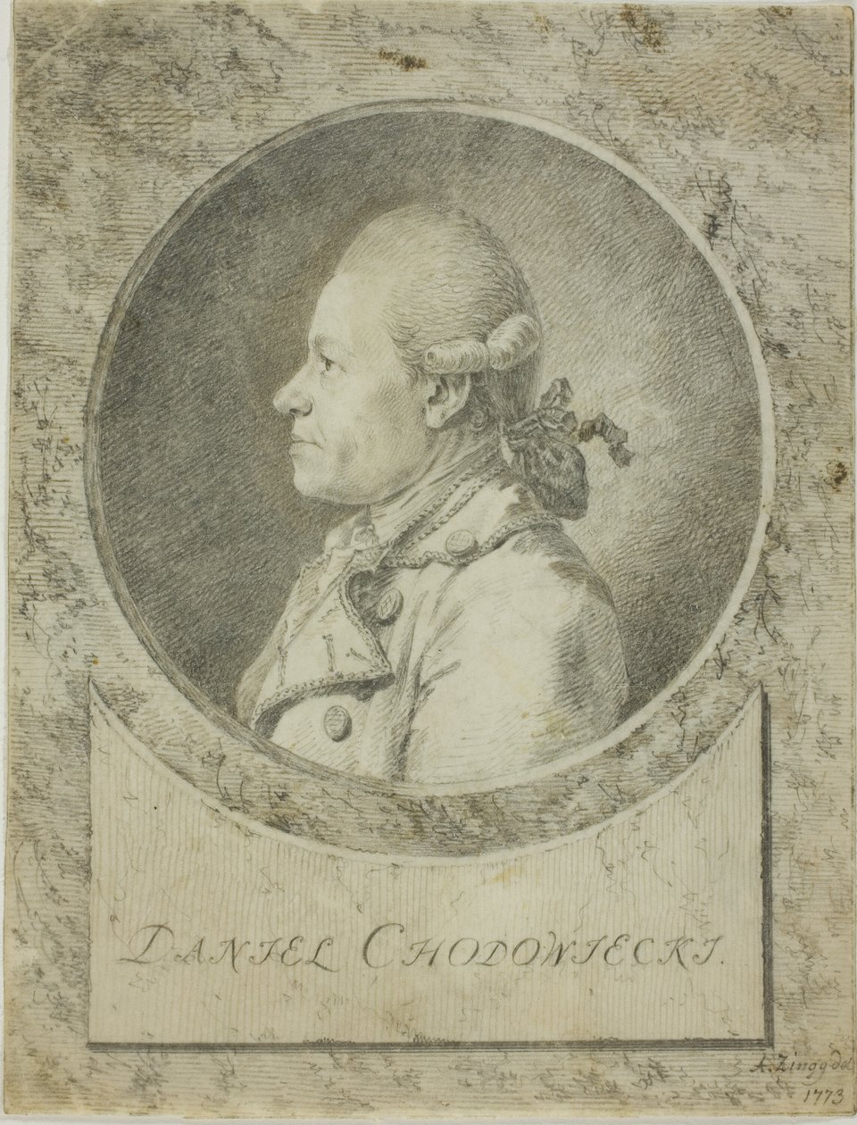 Profil de Daniel Chodowiecki - Adrian Zingg