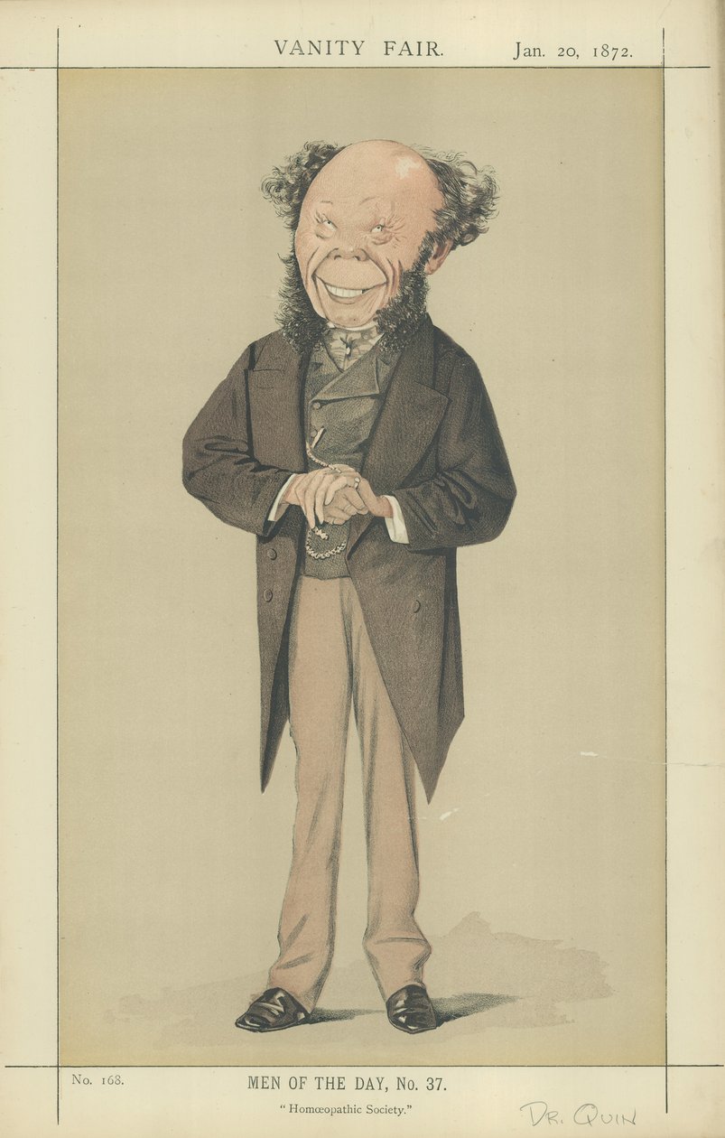 Dr Frederick Quin (lithographie couleur) - Adriano Cecioni
