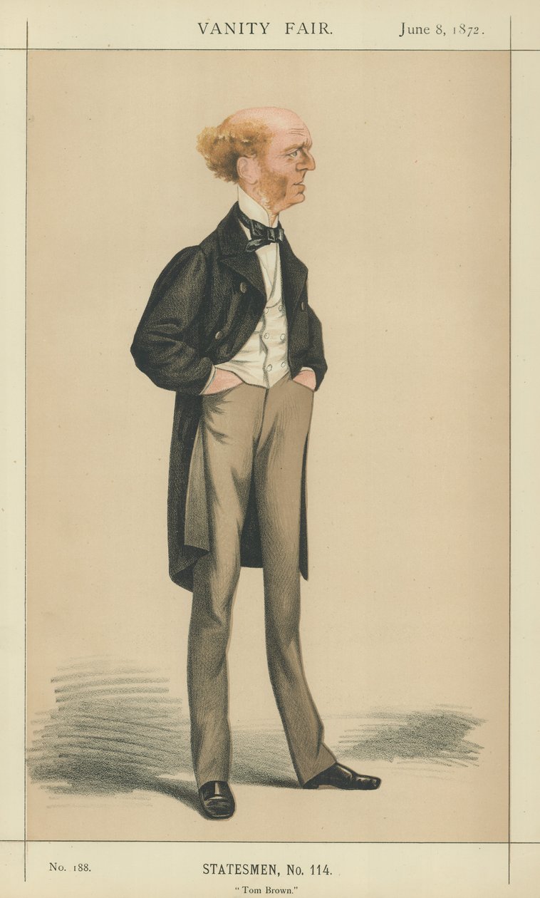 M. Thomas Hughes (lithographie couleur) - Adriano Cecioni