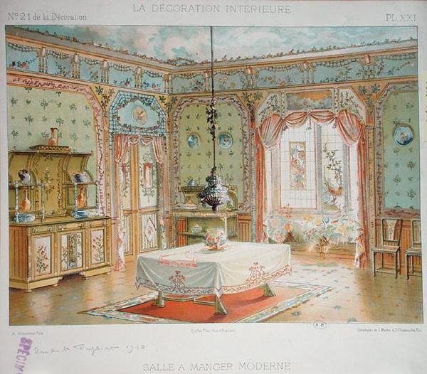 Salle à Manger Moderne, vers 1905 - Adrien (after) Simoneton