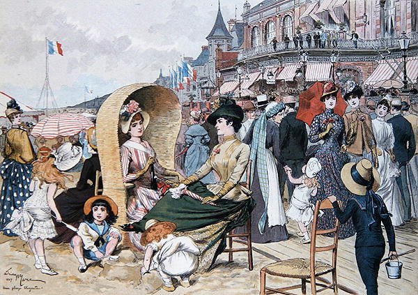 Une plage élégante - Adrien Emmanuel Marie