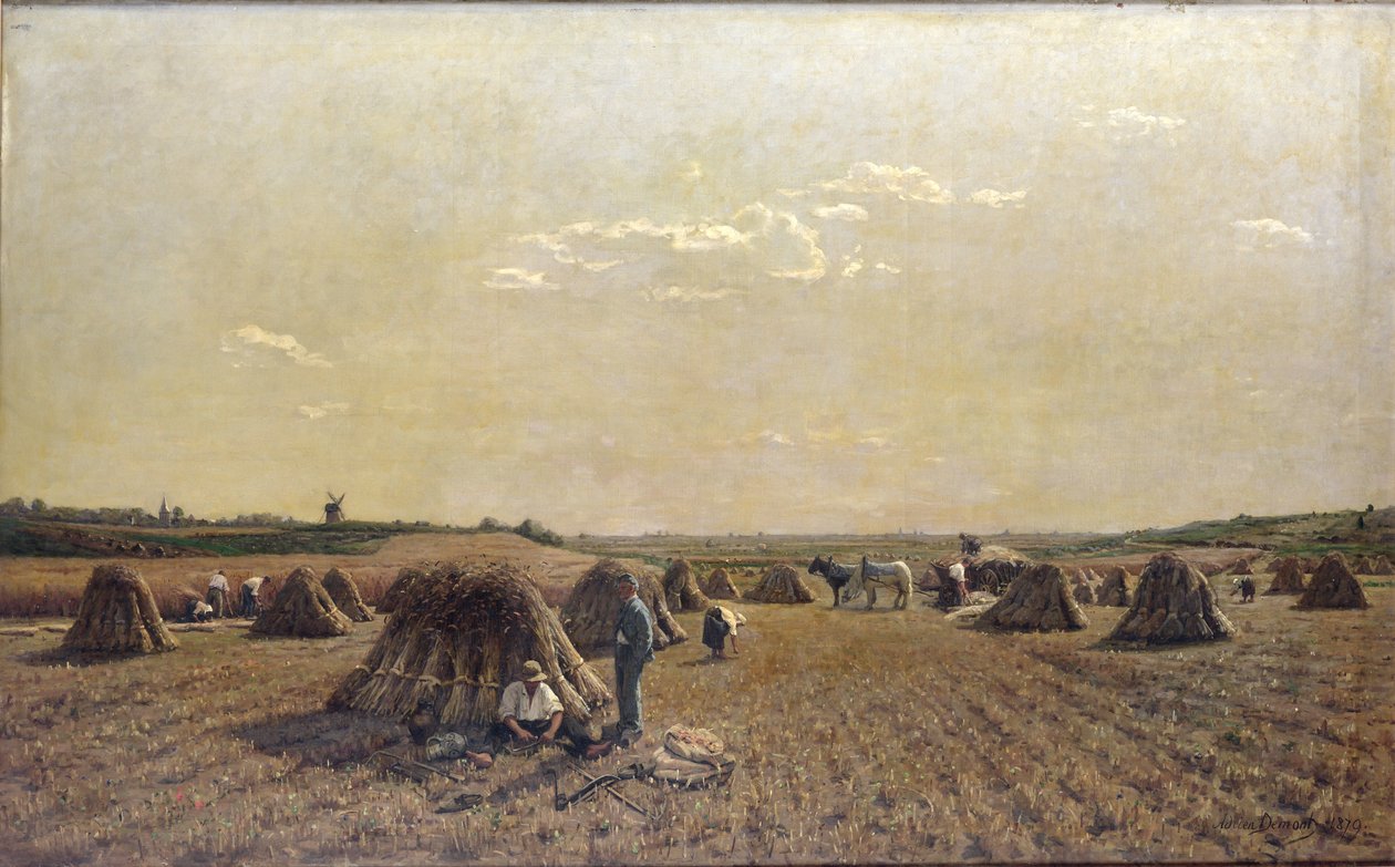 Scène de moisson, 1879 - Adrien Louis Demont