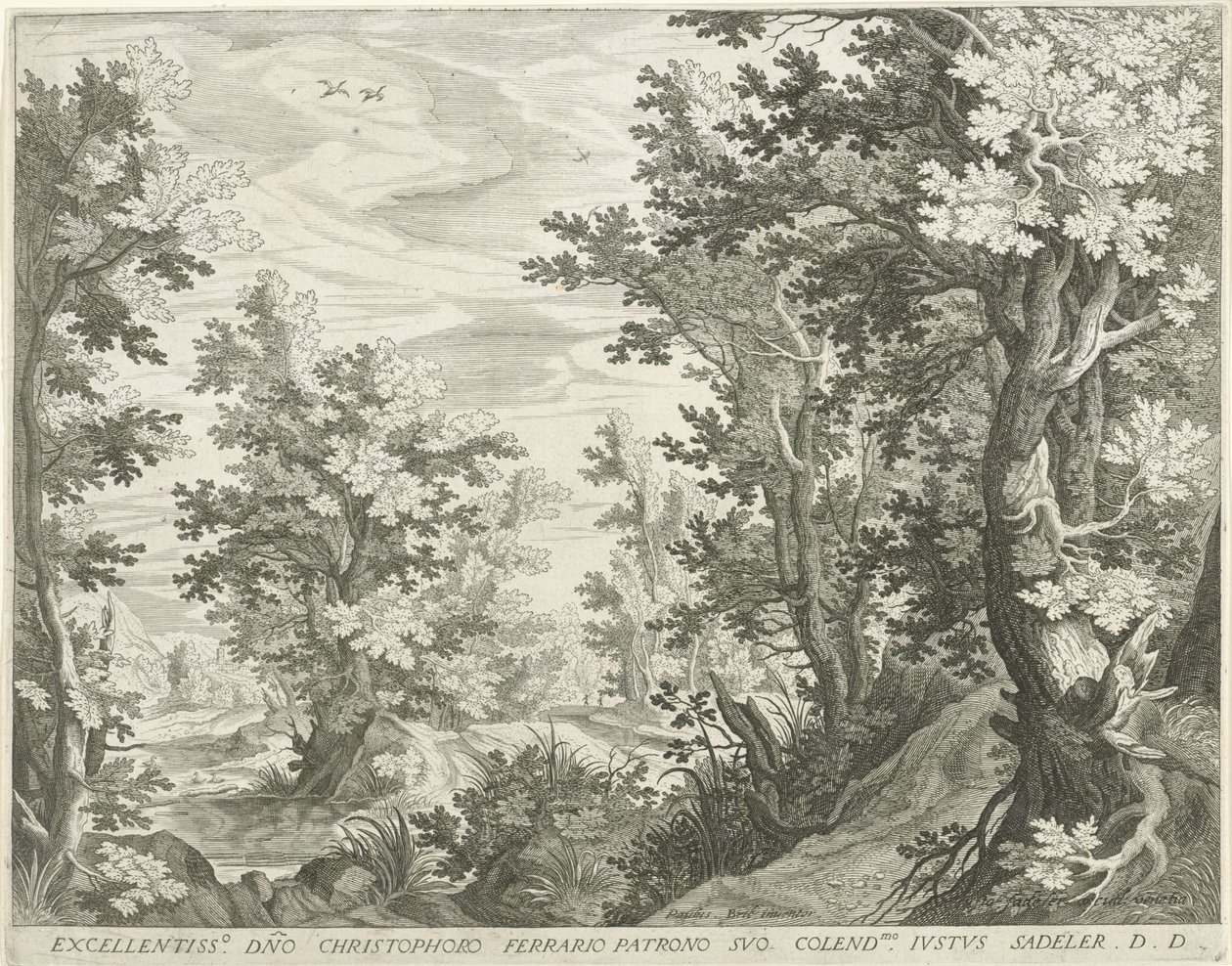 Paysage forestier - Egidius  Sadeler (II)