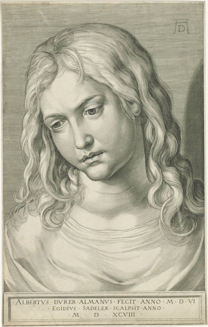 Tête du Christ à douze ans - Egidius  Sadeler (II)