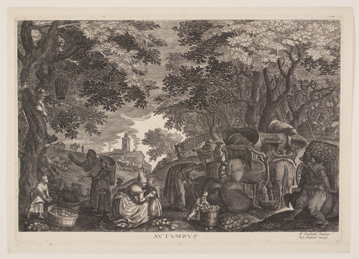 Automne, extrait des Quatre Saisons - Aegidius Sadeler II