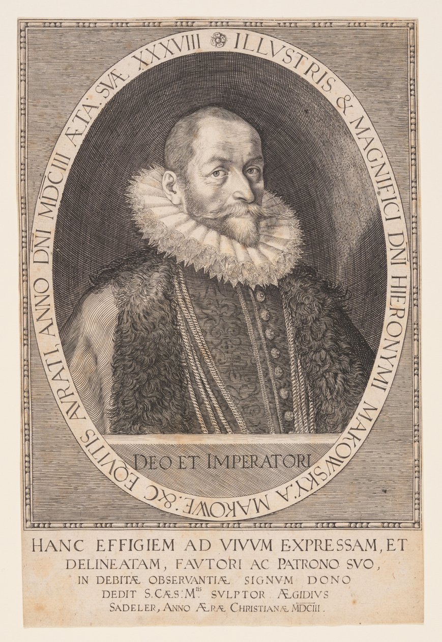 Hieronymus Makofsky, Chambellan - Aegidius Sadeler II