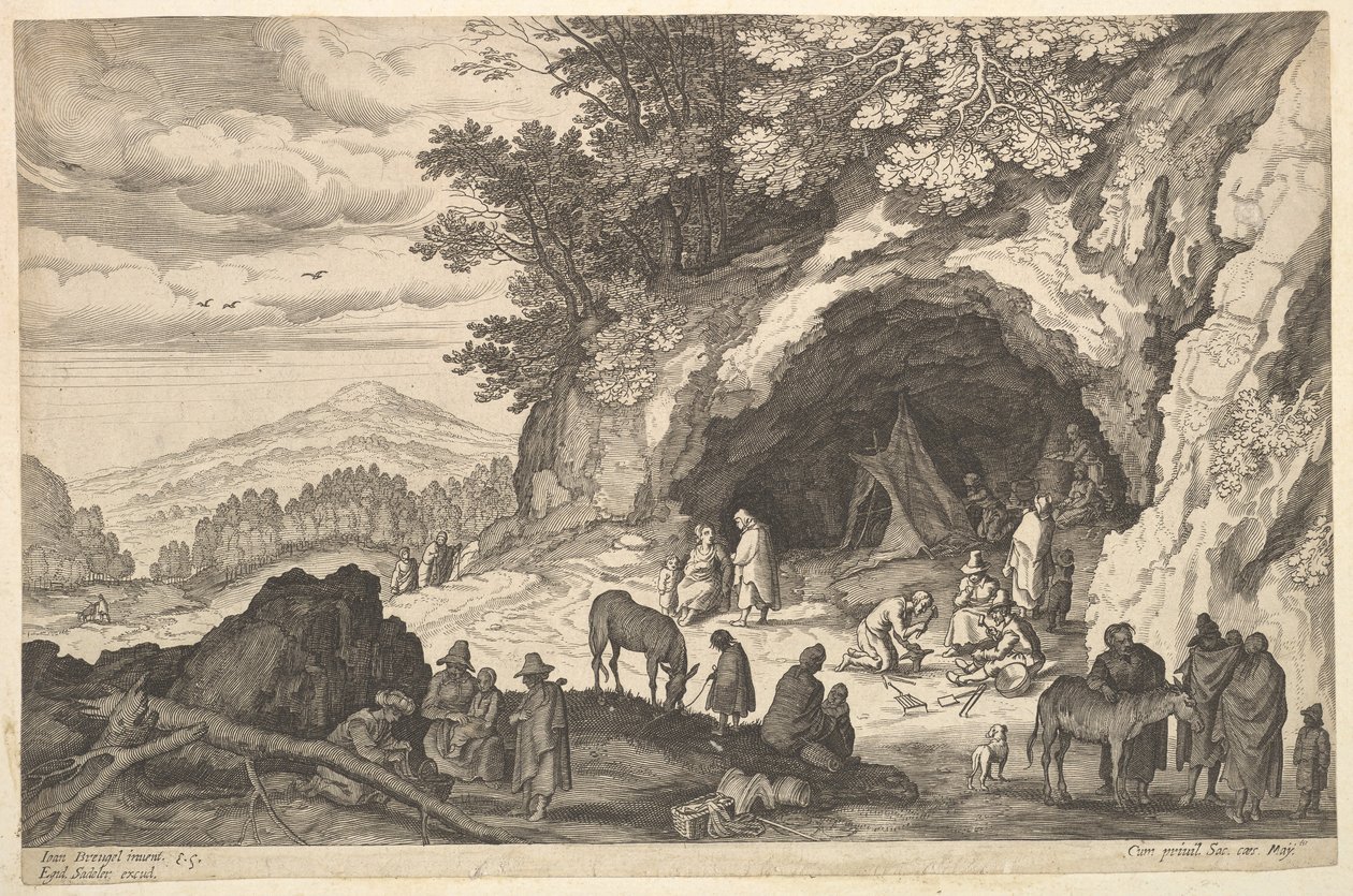 Paysage avec camp de gitans, n.d. - Aegidius Sadeler II