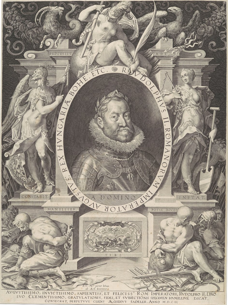 Portrait de Rodolphe II, 1603 - Aegidius Sadeler II