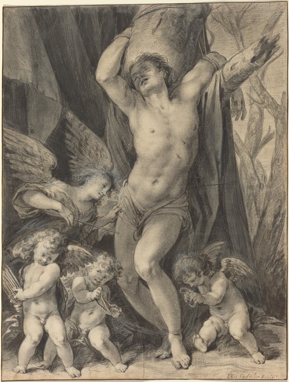 Le Martyre de Saint Sébastien - Aegidius Sadeler II