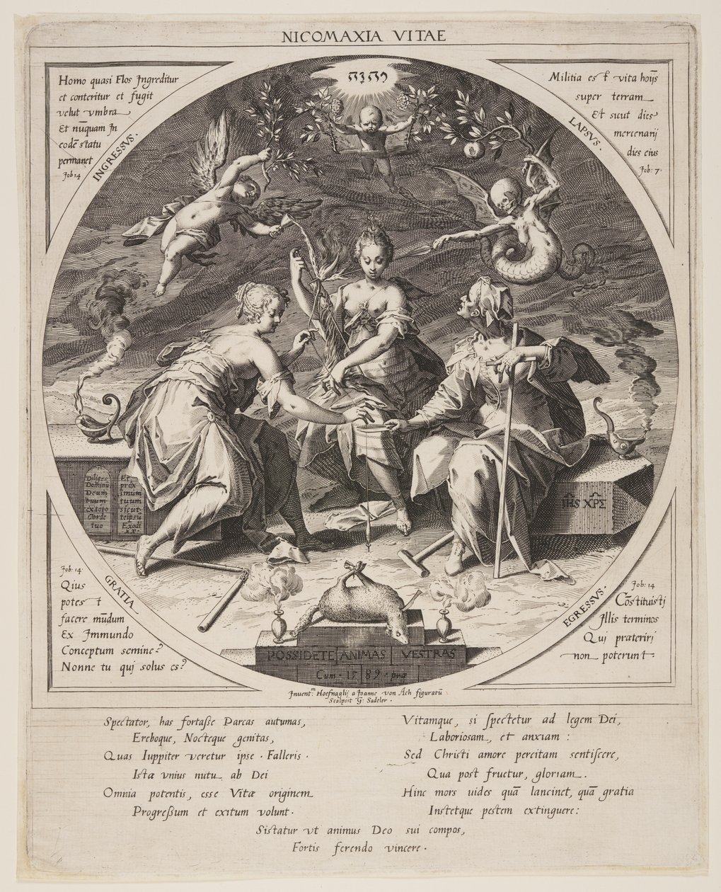 Les trois destins - Aegidius Sadeler II