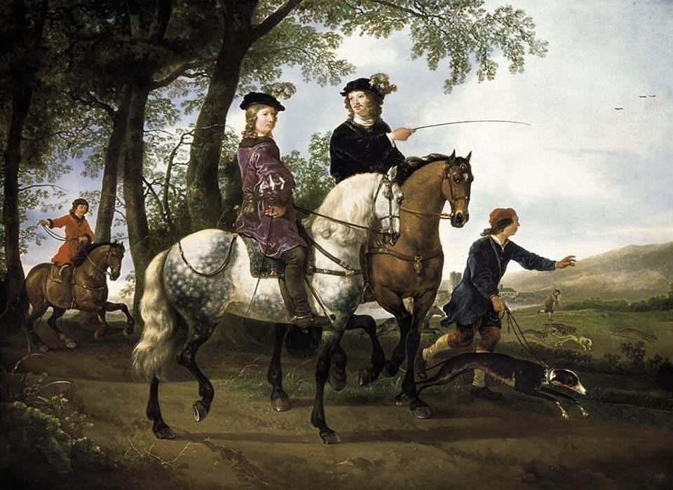 Paysage avec une chasse - Aelbert Cuyp
