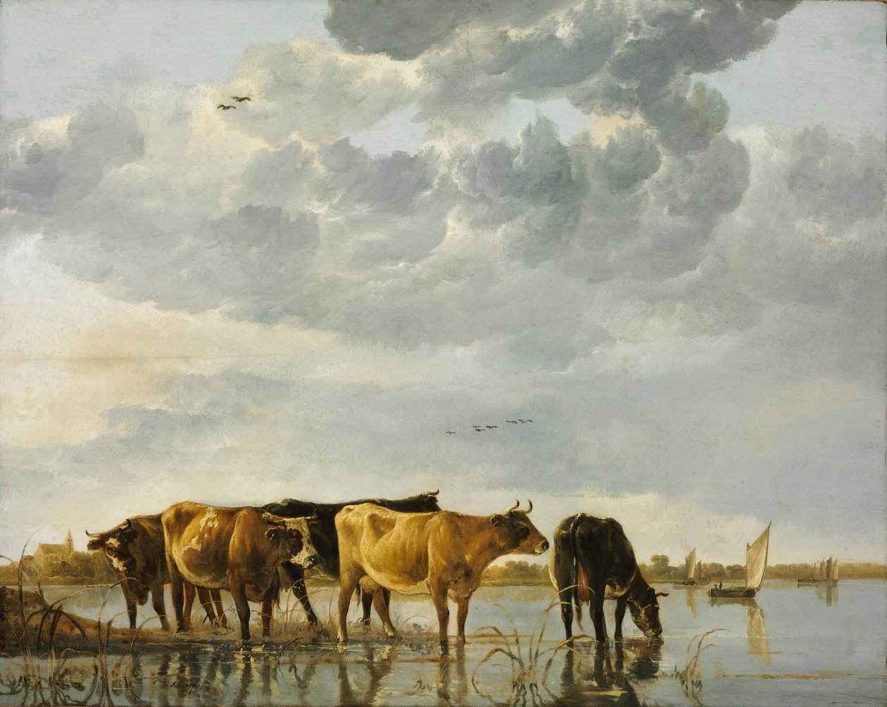 Vaches dans une rivière - Aelbert Cuyp