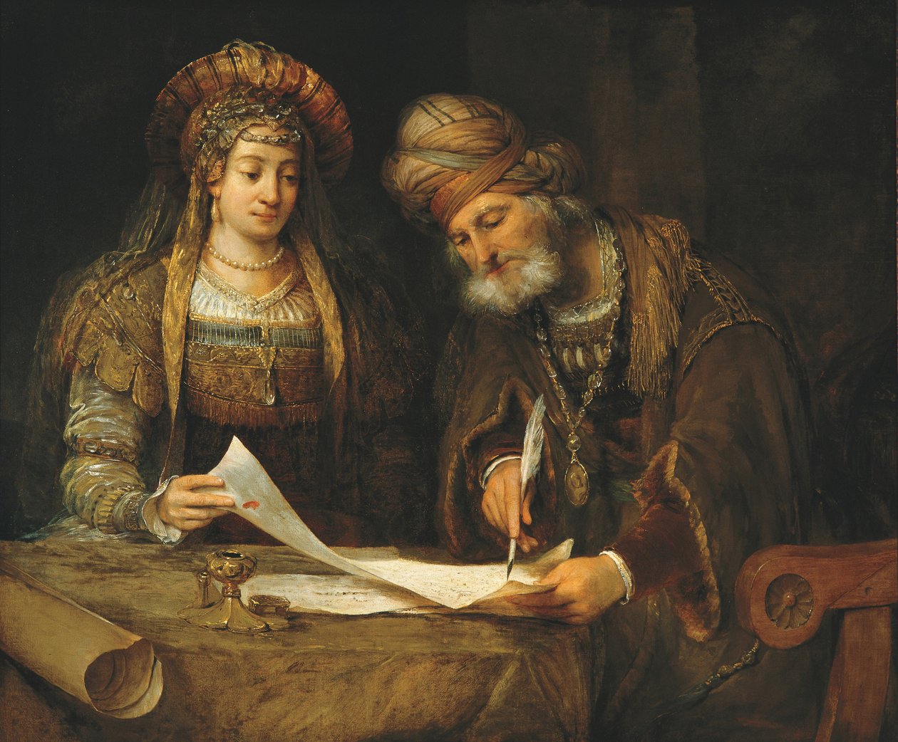 Esther et Mardochée, 1675 - Aernt de Gelder