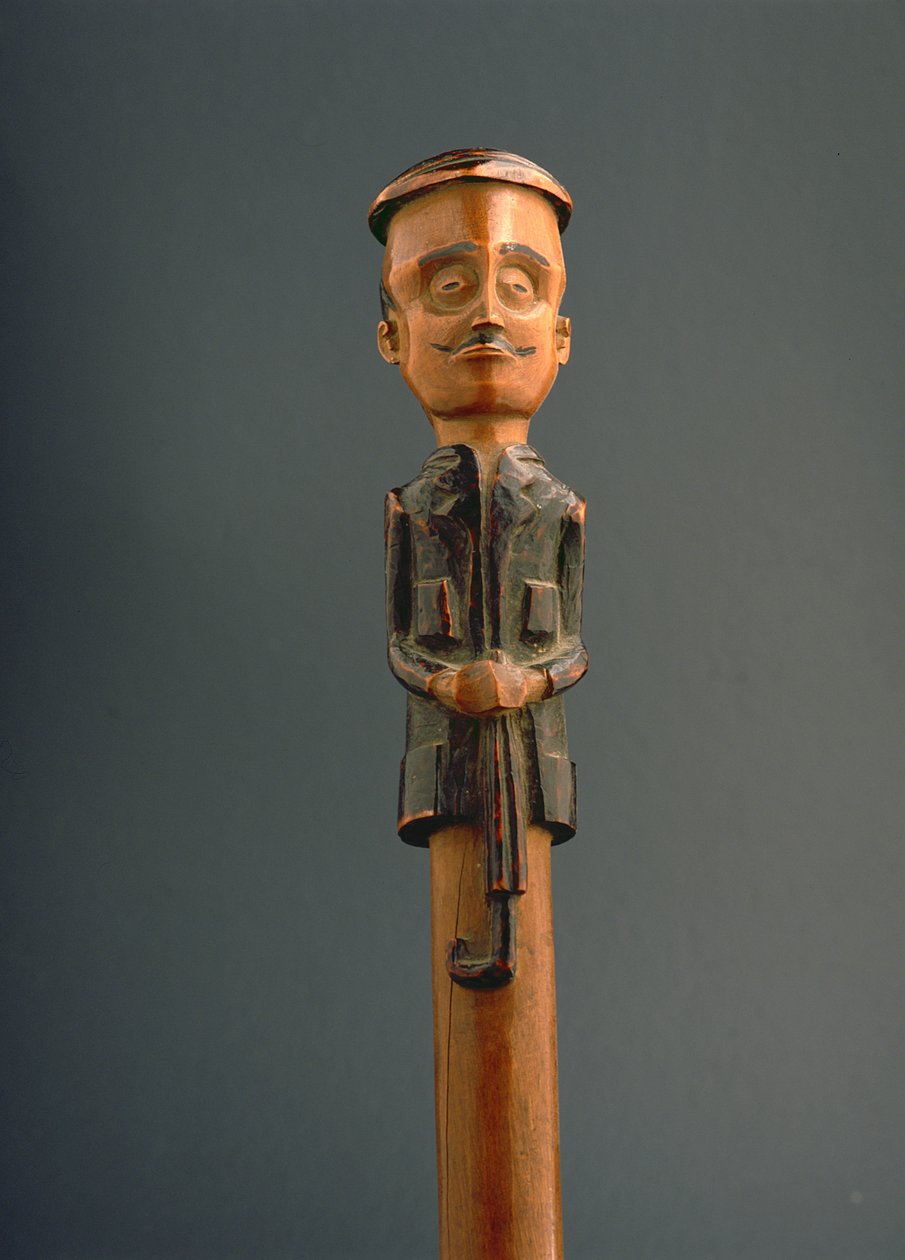 Bâton avec une figure d