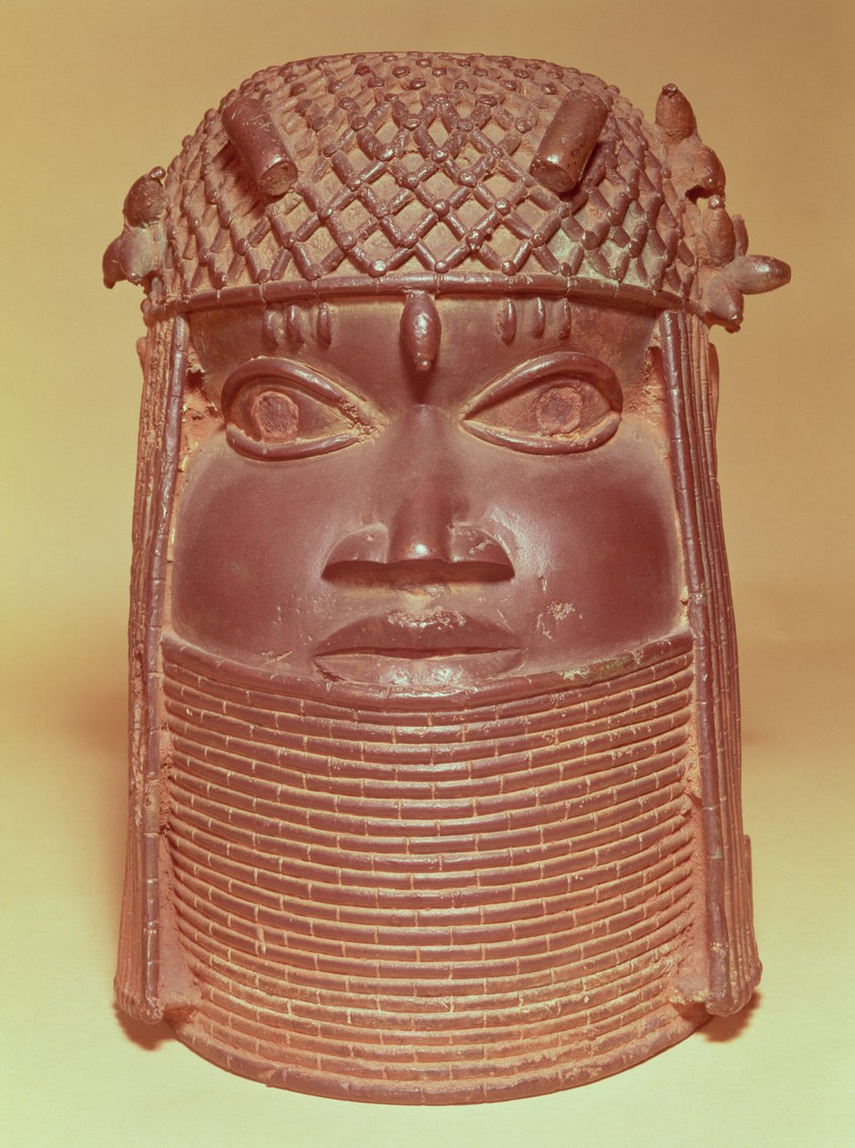 Masque du Bénin (laiton) - African