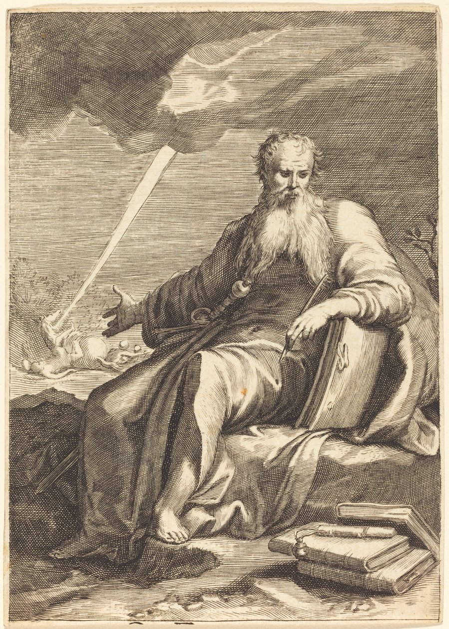 Saint Paul, assis - After Jacques Callot