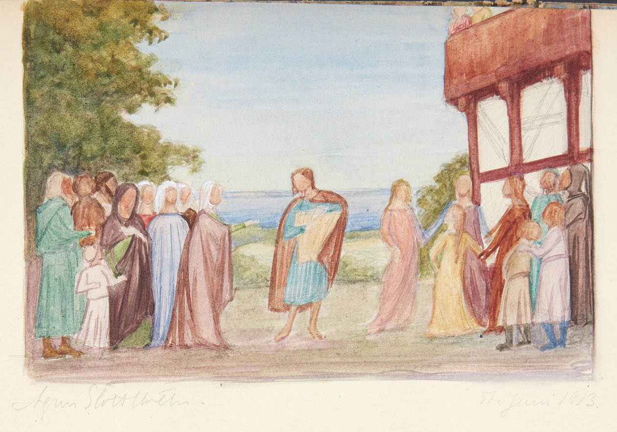 Esquisse pour une composition de figures - Agnes Slott Møller