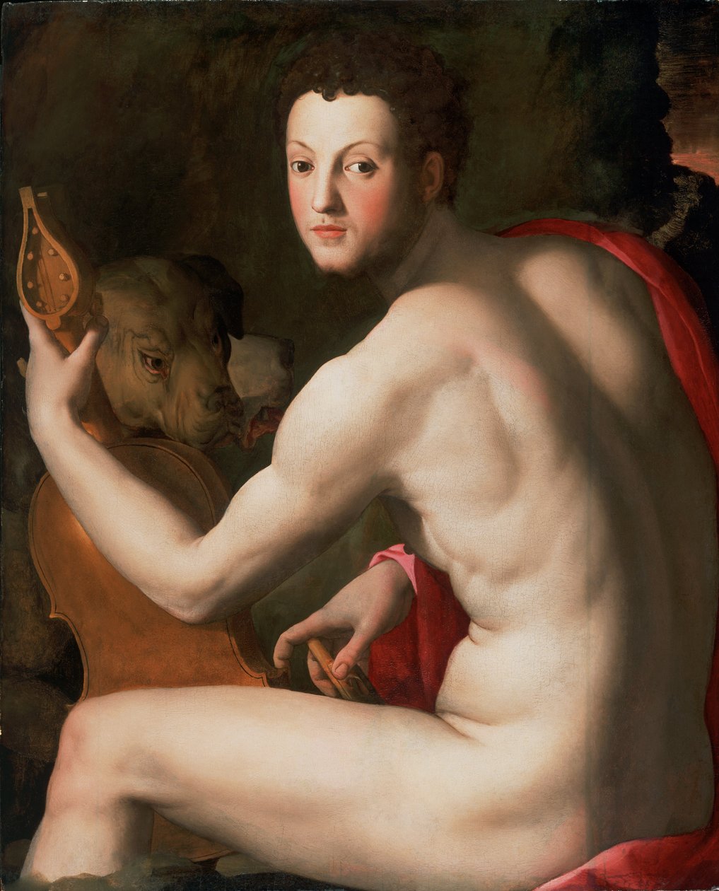 Portrait de Cosimo I de Medici en Orphée - Agnolo Bronzino