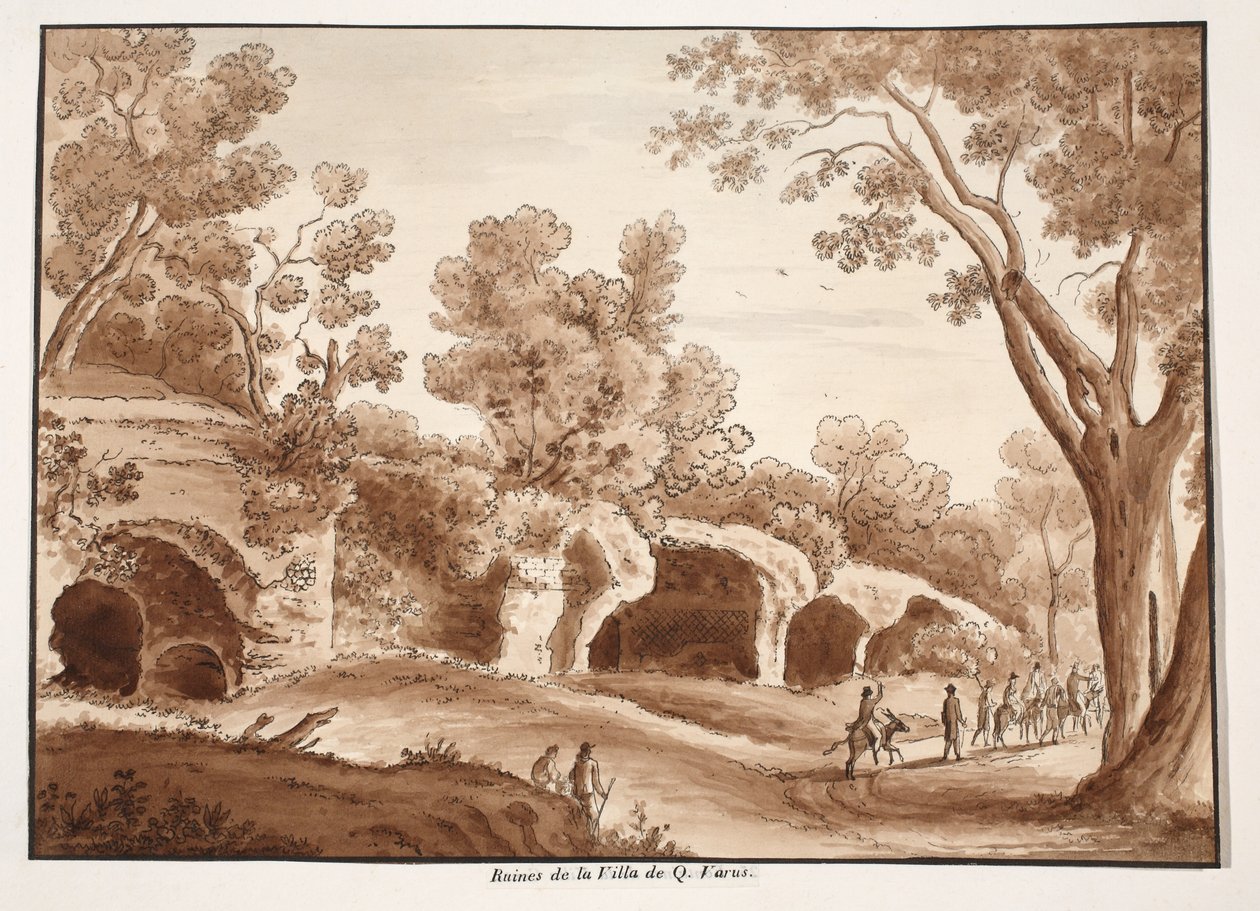 Ruines de la Villa de Quintilius Varus, 1833 - Agostino Tofanelli