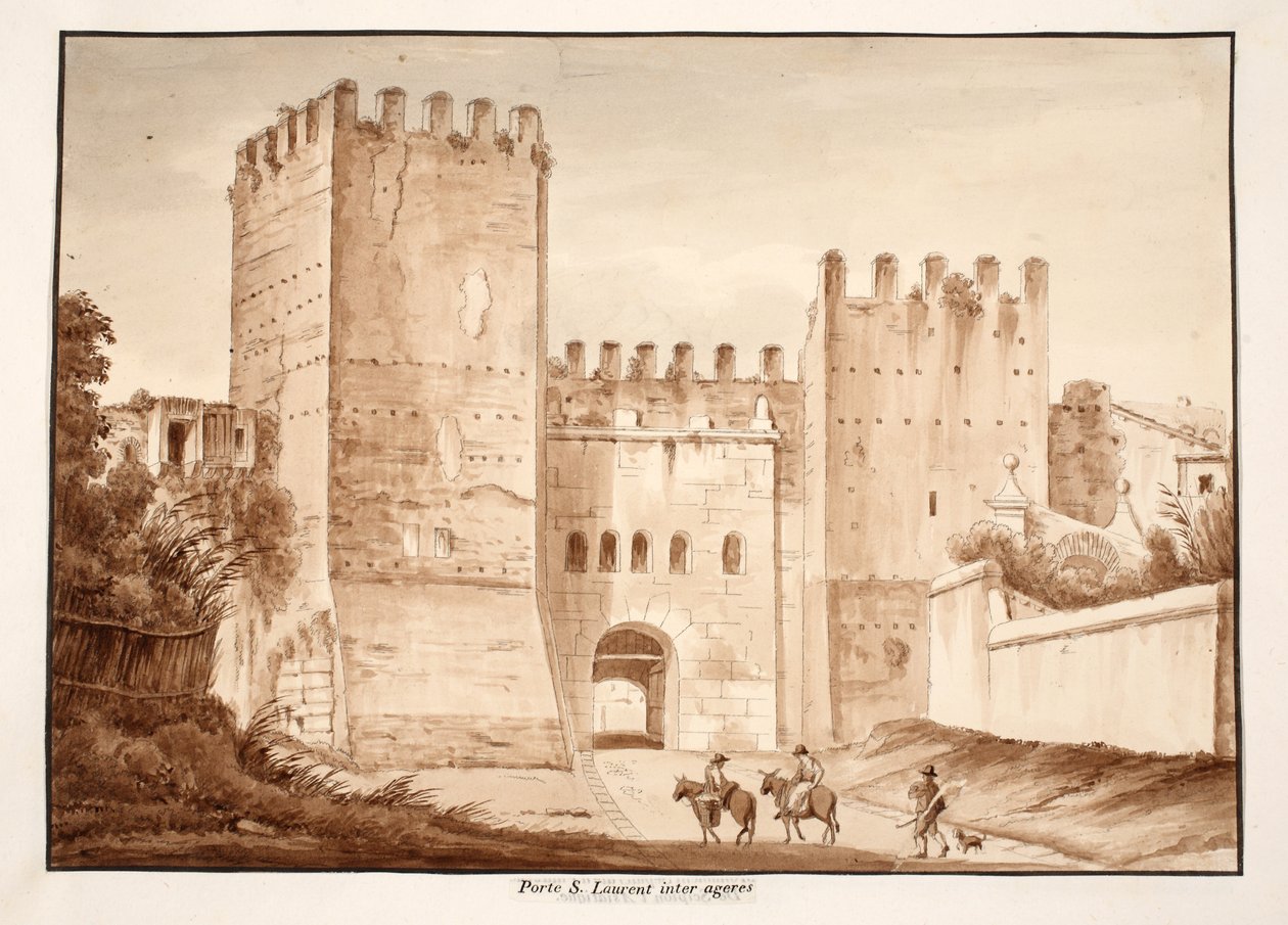 La Porta San Lorenzo, inter ageres, 1833 - Agostino Tofanelli