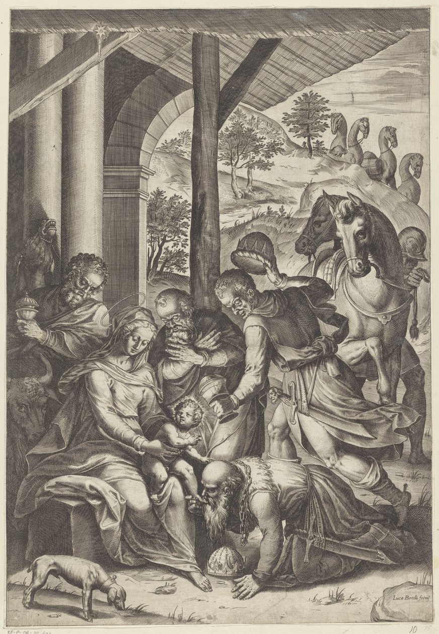 Adoration des mages - Agostino Carracci