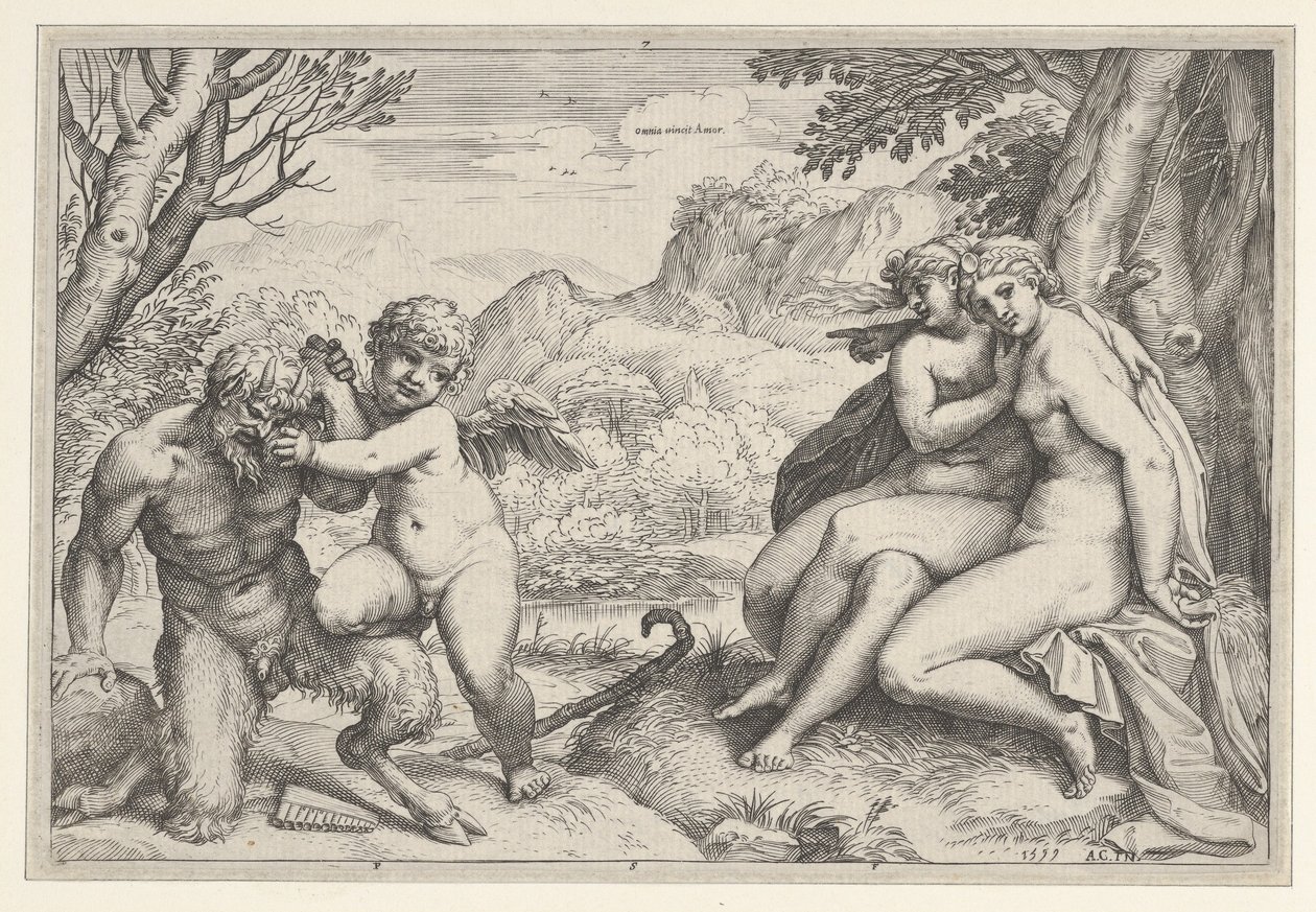 Omnia Vincit Amor - Agostino Carracci