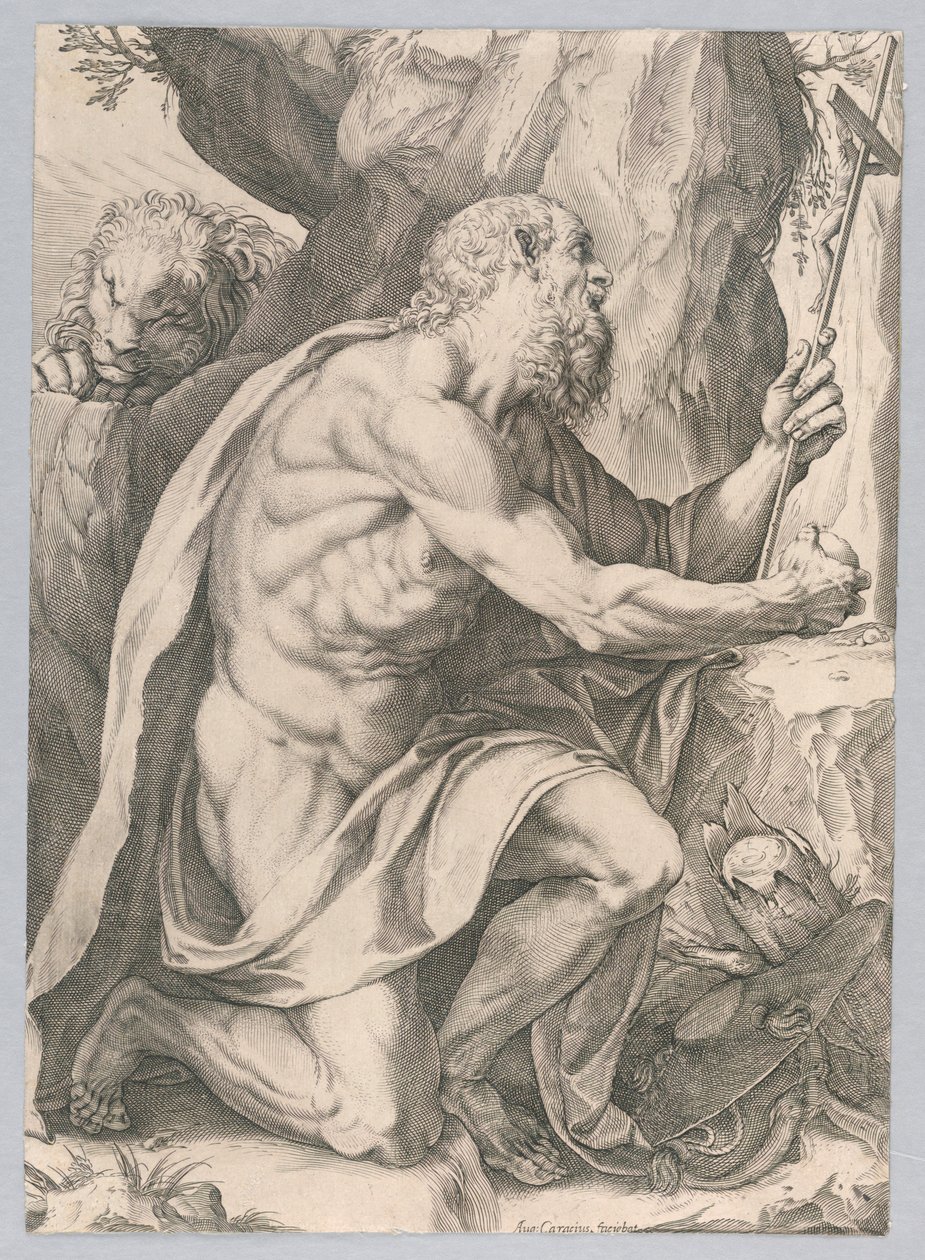 Saint Jérôme - Agostino Carracci