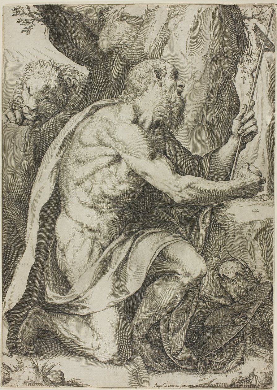 Saint Jérôme en Pénitence - Agostino Carracci