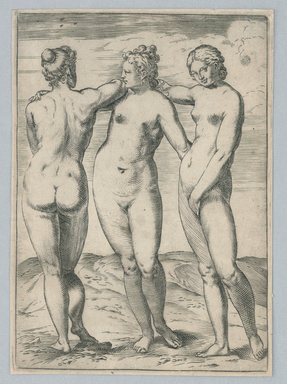 Les Trois Grâces - Agostino Carracci