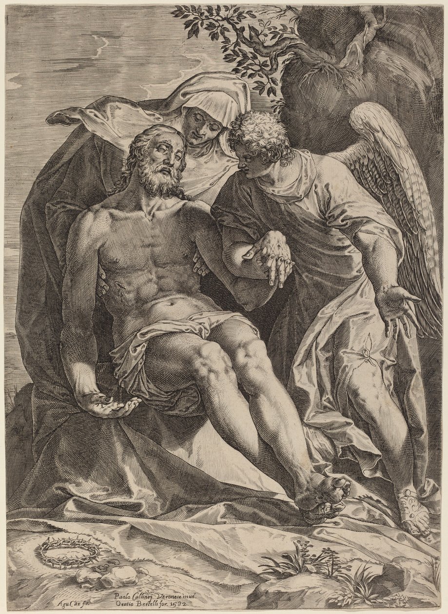 Pietà - Agostino Carracci after Veronese