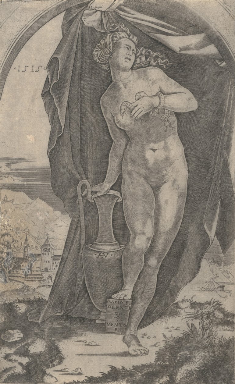 Cléopâtre, daté 1515 - Agostino Veneziano
