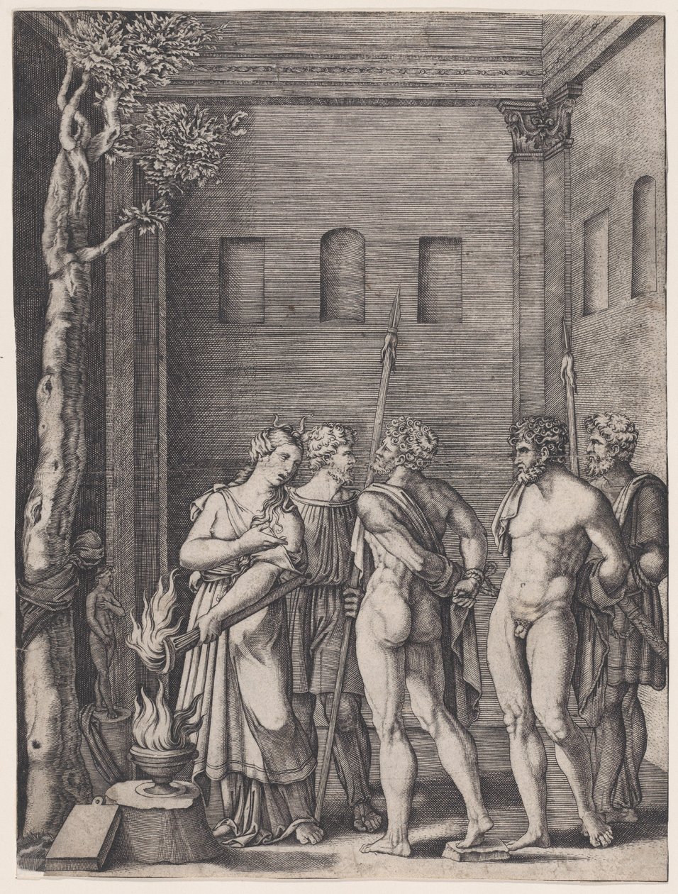 Iphigénie, vers 1514-36 - Agostino Veneziano
