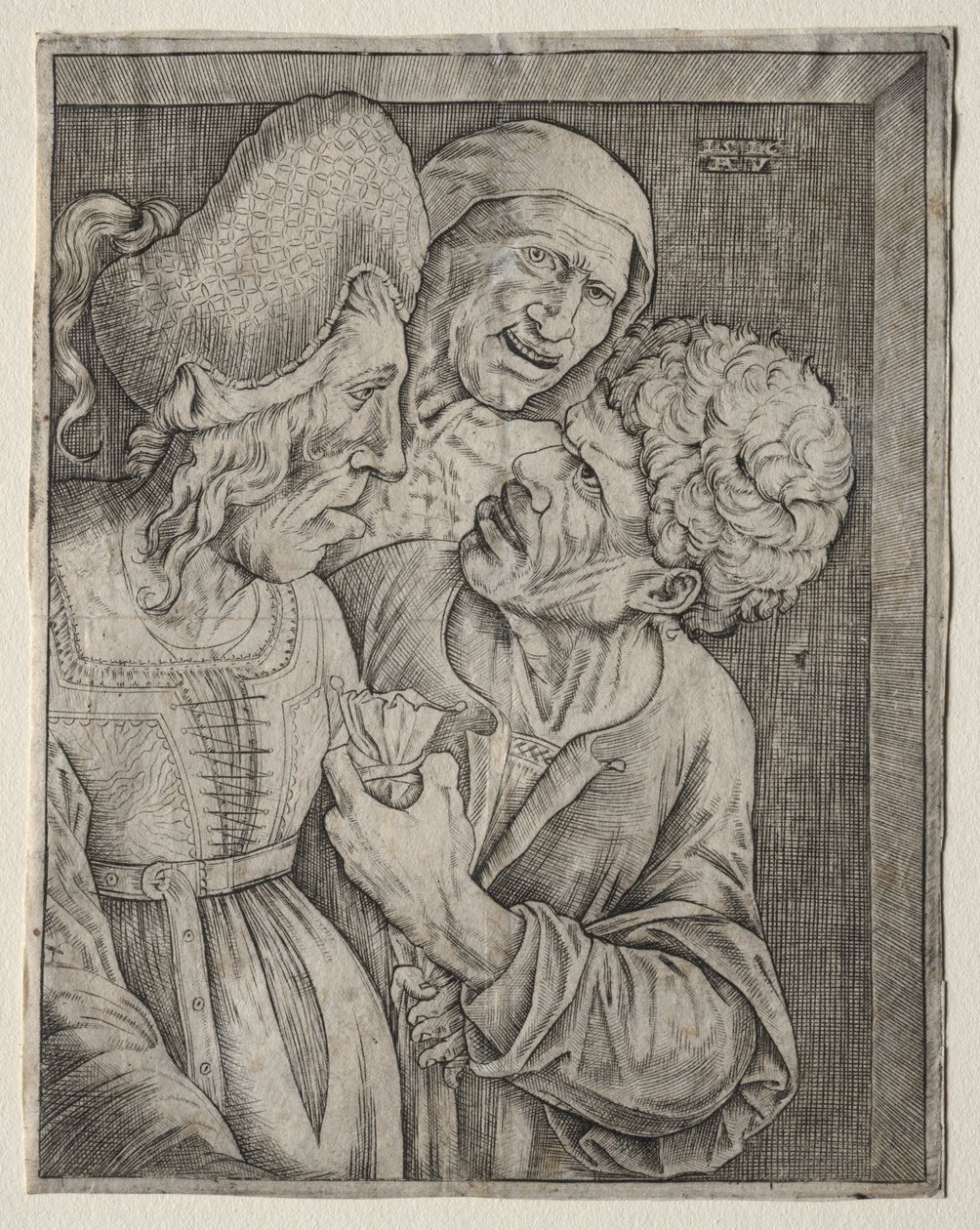 La vieille femme riche - Agostino Veneziano
