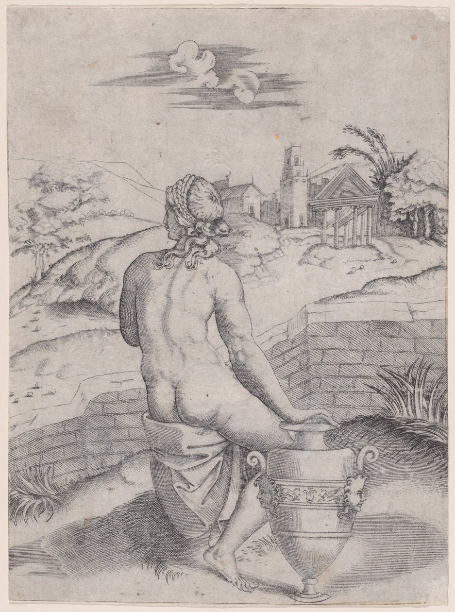 Femme Assise près d