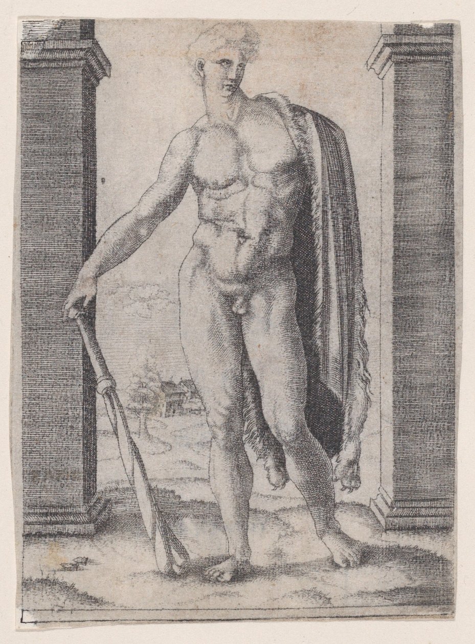 Jeune Hercule, vers 1514-36 - Agostino Veneziano