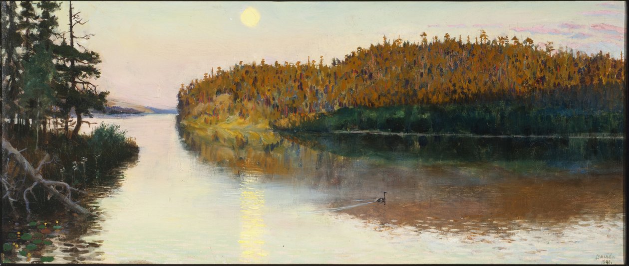 Paysage à Kuhmo, 1890 - Akseli Gallen Kallela