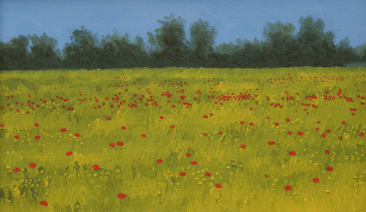 Champ jaune avec coquelicots, 2002 - Alan Byrne