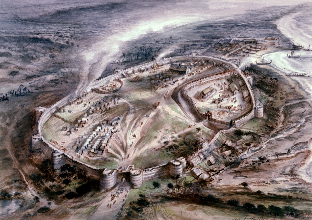 Château de Pevensey, 3ème siècle, années 1960 - Alan Ernest Sorrell