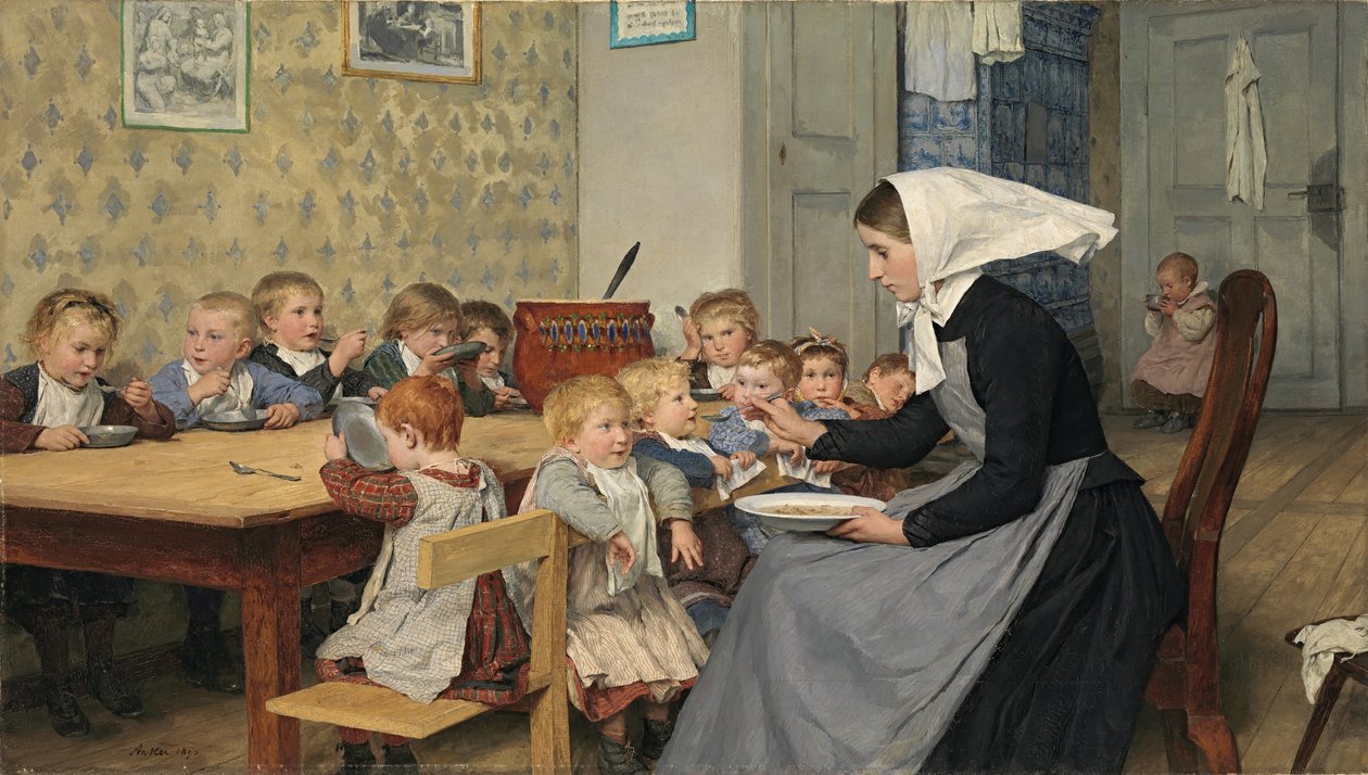 La Crèche I - Albert Anker