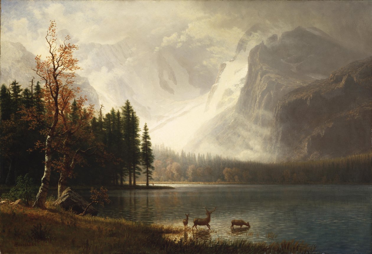 Estes Park, Colorado, lac Whytes - Albert Bierstadt