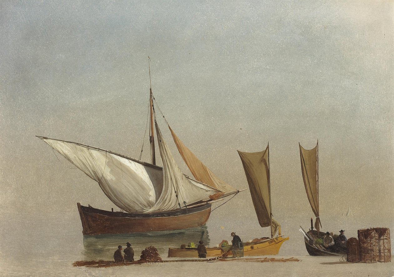 Bateaux de pêche - Albert Bierstadt