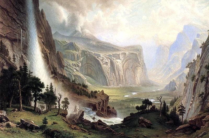 Les dômes de Yosemite - Albert Bierstadt