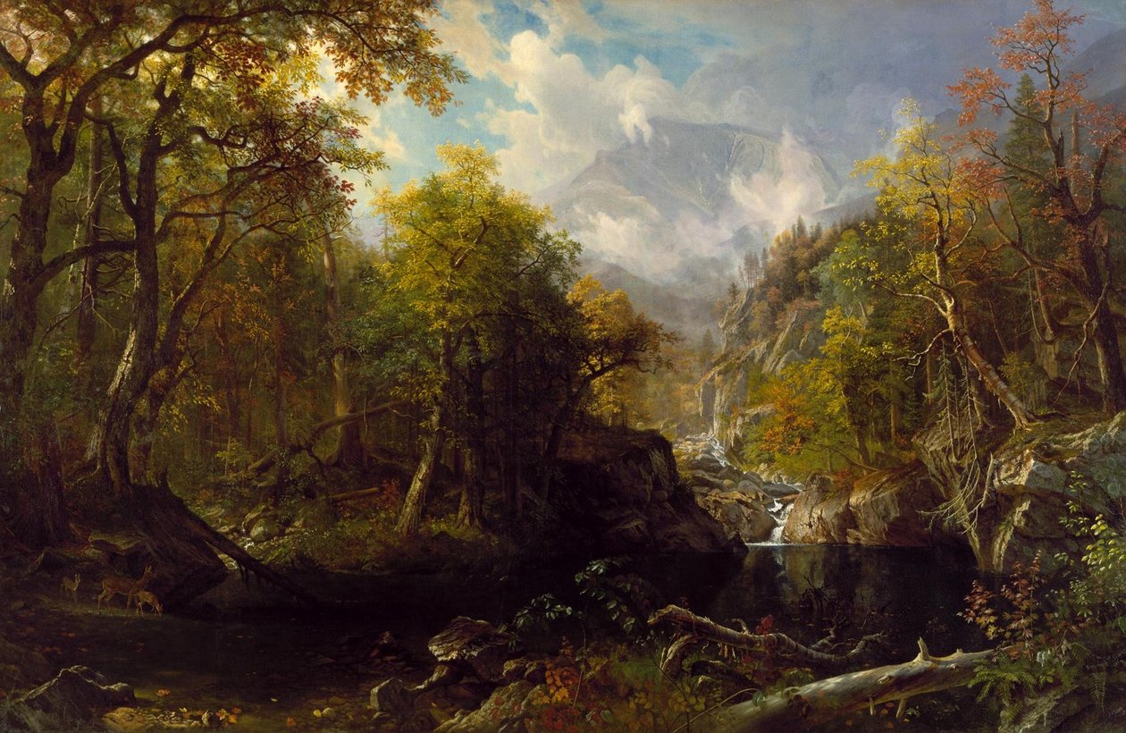 La piscine émeraude - Albert Bierstadt