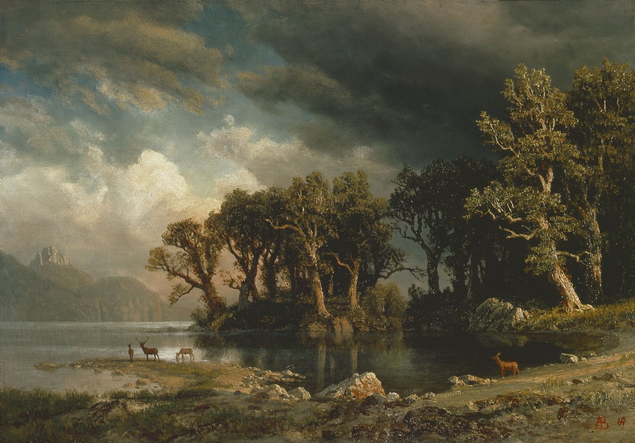La tempête qui approche - Albert Bierstadt