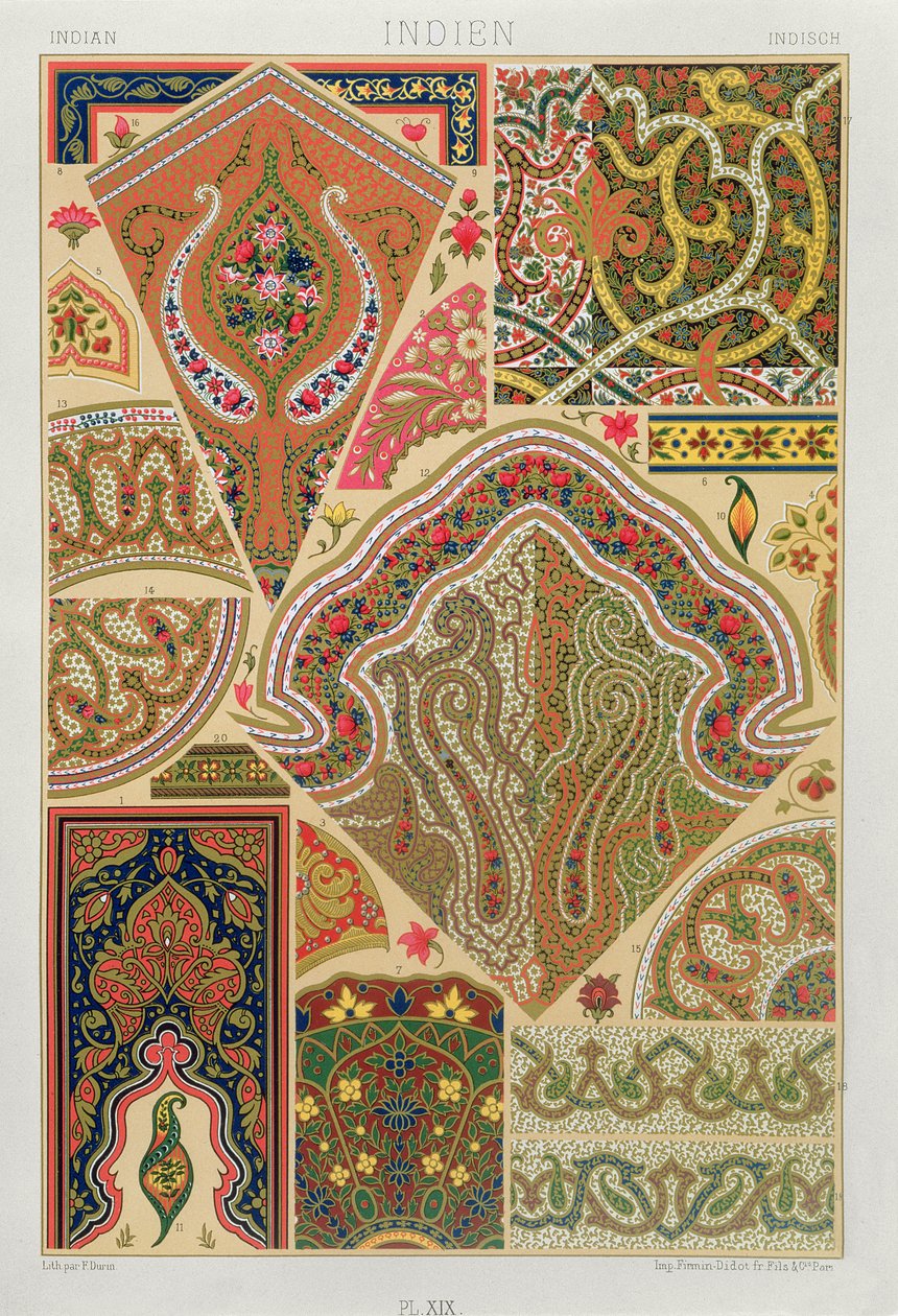 Décoration Indienne, planche XIX de 