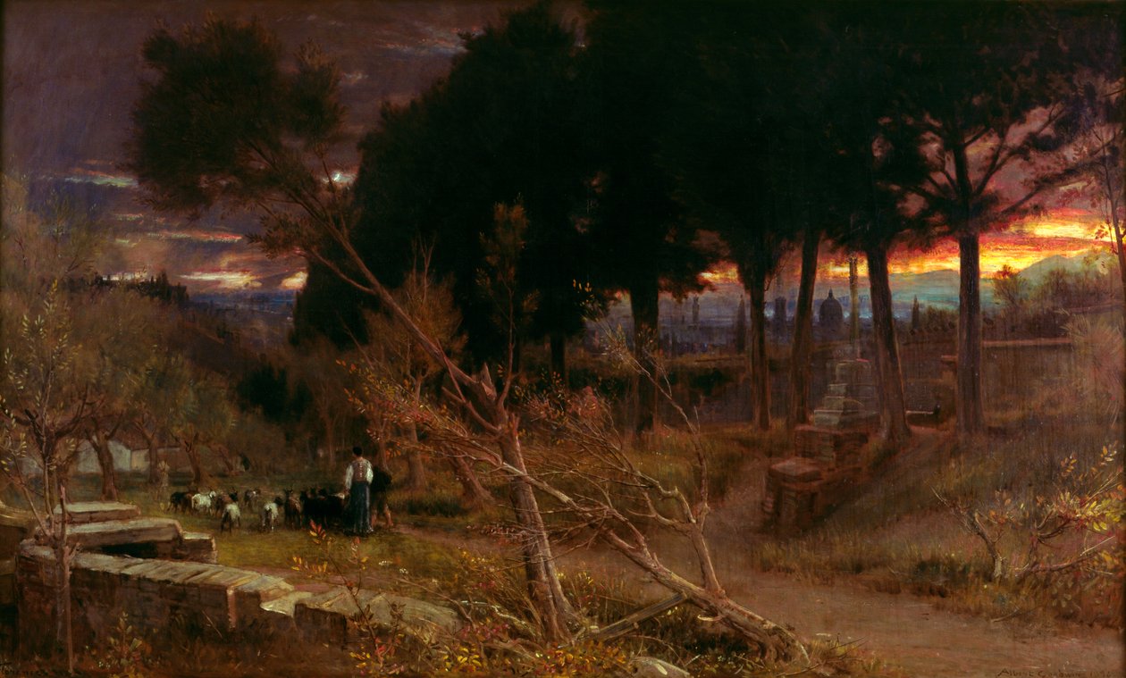 Florence, soir, 1896 - Albert Goodwin