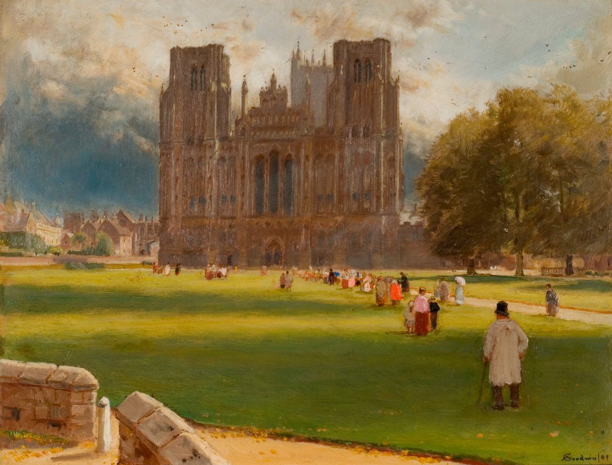 Cathédrale de Wells, 1889 - Albert Goodwin
