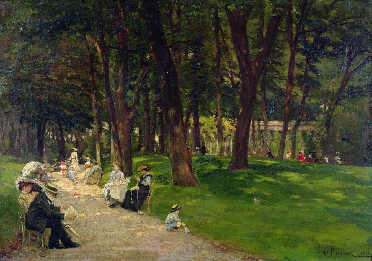 Dans le parc, 1903 - Albert Leopold Pierson