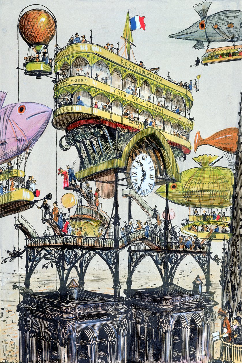 Station aérienne centrale à Notre-Dame (Paris), illustration de 